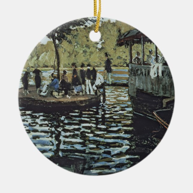 Claude Monet | La Grenouillere Ceramic Ornament (Front)