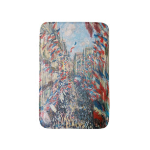 Claude Monet - La Rue Montorgueil - Paris Bath Mat