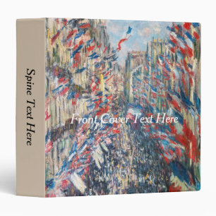 Claude Monet - La Rue Montorgueil - Paris Binder