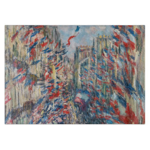 Claude Monet - La Rue Montorgueil - Paris Cutting Board
