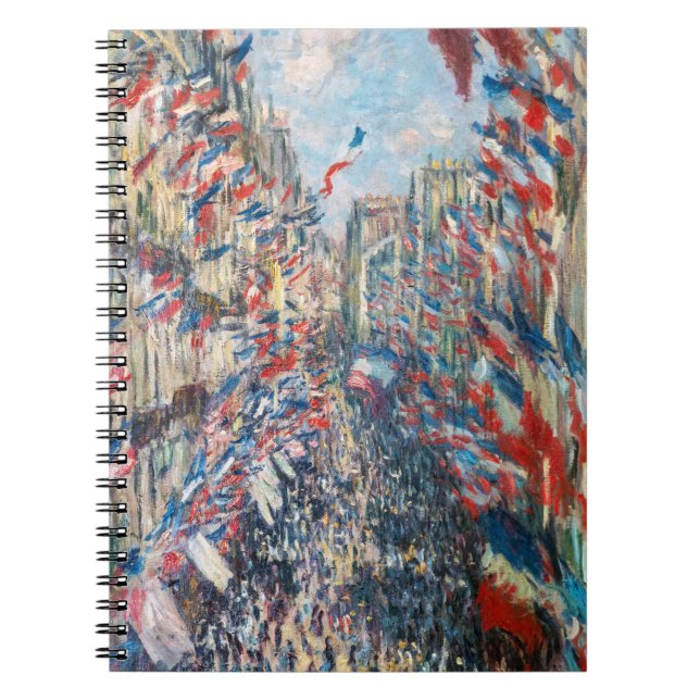 Claude Monet - La Rue Montorgueil - Paris Notebook (Front)
