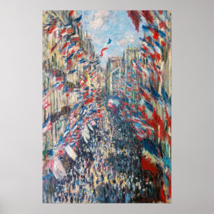 Claude Monet - La Rue Montorgueil - Paris Poster