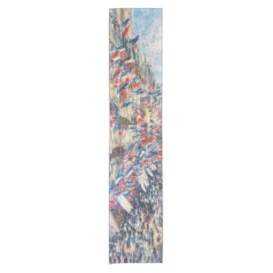 Claude Monet - La Rue Montorgueil - Paris Short Table Runner