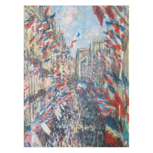 Claude Monet - La Rue Montorgueil - Paris Tablecloth