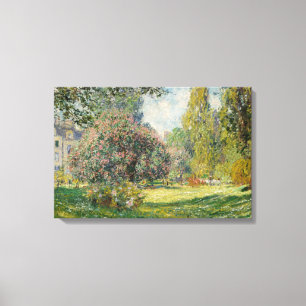Claude Monet - Landscape: The Parc Monceau Canvas Print