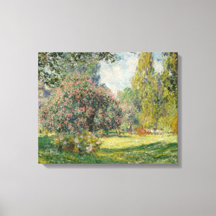 Claude Monet - Landscape: The Parc Monceau Canvas Print