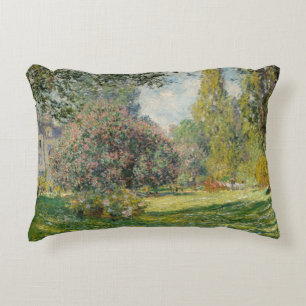 Claude Monet - Landscape: The Parc Monceau Decorative Pillow