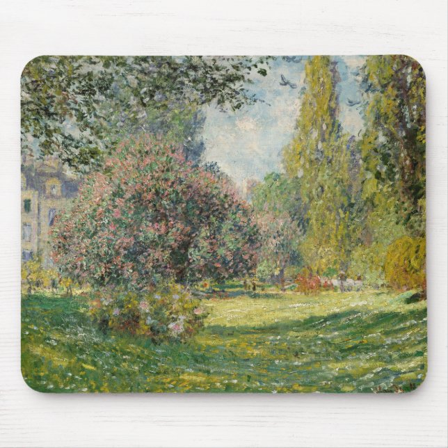 Claude Monet - Landscape: The Parc Monceau Mouse Pad (Front)