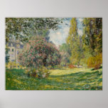 Claude Monet | Landscape: The Parc Monceau Poster<br><div class="desc">Landscape  The Parc Monceau by Claude Monet � Bridgeman Images</div>