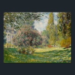 Claude Monet | Landscape: The Parc Monceau Poster<br><div class="desc">Landscape  The Parc Monceau by Claude Monet � Bridgeman Images</div>