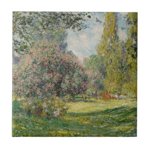 Claude Monet   Landscape: The Parc Monceau Tile