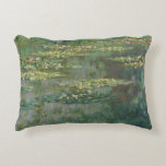 Claude Monet - Le Bassin des Nympheas Accent Pillow<br><div class="desc">Le Bassin des Nympheas by Claude Monet, 1904. Claude Monet was a founder of French Impressionist painting, and the most consistent and prolific practitioner of the movement's philosophy of expressing one's perceptions before nature, especially as applied to plein-air landscape painting. The term "Impressionism" is derived from the title of his...</div>