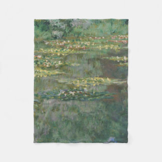 Claude Monet - Le Bassin des Nympheas Fleece Blanket