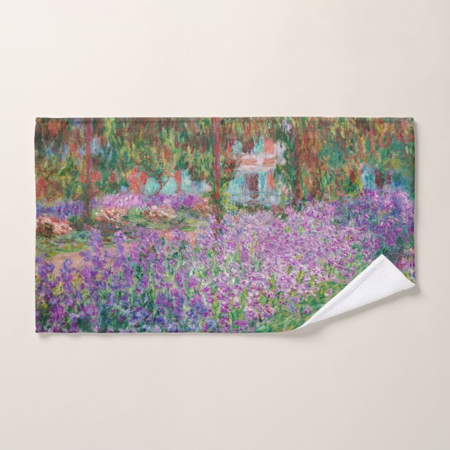 Claude Monet - Le jardin de l'artiste à Giverny (Serviette à main)