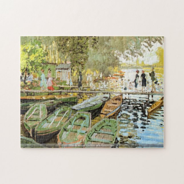 Claude Monet - Les bain de la Grenouillere puzzle (Horizontal)