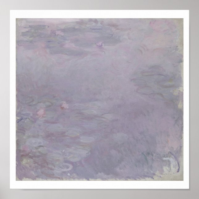 Claude Monet | Light-coloured Waterlilies Poster (Front)
