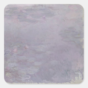 Claude Monet Light-coloured Waterlilies Square Sticker