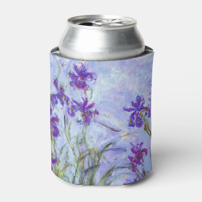 Claude Monet - Lilac Irises / Iris Mauves Can Cooler (Can Front)