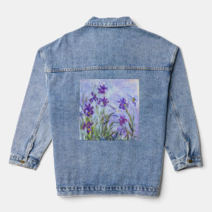 Claude Monet - Lilac Irises / Iris Mauves Denim Jacket