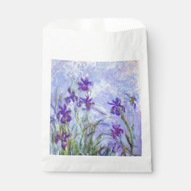 Claude Monet - Lilac Irises / Iris Mauves Favour Bag (Front)