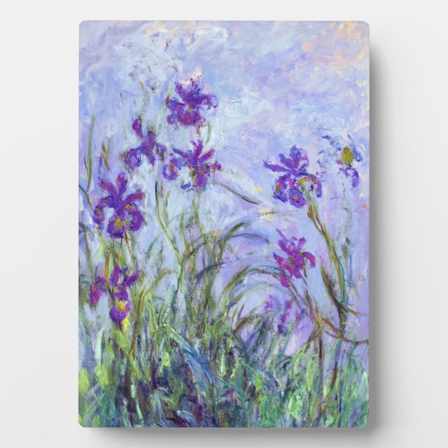 Claude Monet - Lilac Irises / Iris Mauves Plaque (Front)