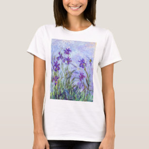 Claude Monet - Lilac Irises / Iris Mauves T-Shirt