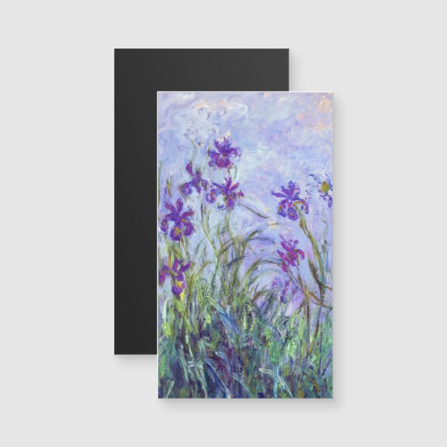 Claude Monet - Lilac Irises Magnetic Card (Front/Back)