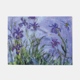 Claude Monet - Lilac Irises Mauves 1917 Doormat