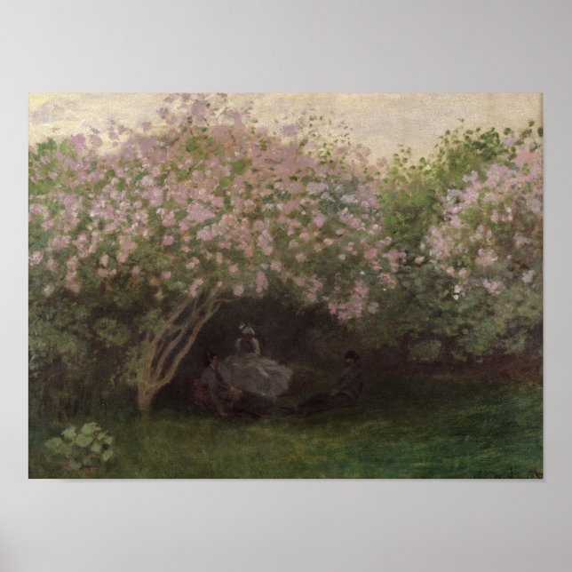 Claude Monet | Lilacs, Grey Weather, 1872 Poster (Front)