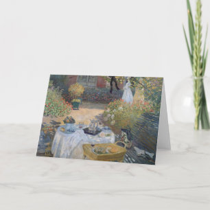 Claude Monet   Luncheon: Monet's garden Argenteuil Card