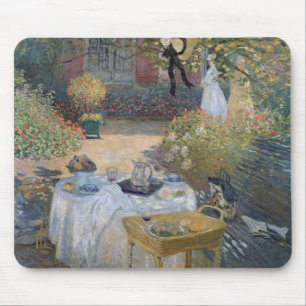 Claude Monet Luncheon: Monet's garden Argenteuil Mouse Pad