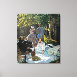 Claude Monet - Luncheon on the Grass, Right Panel Canvas Print