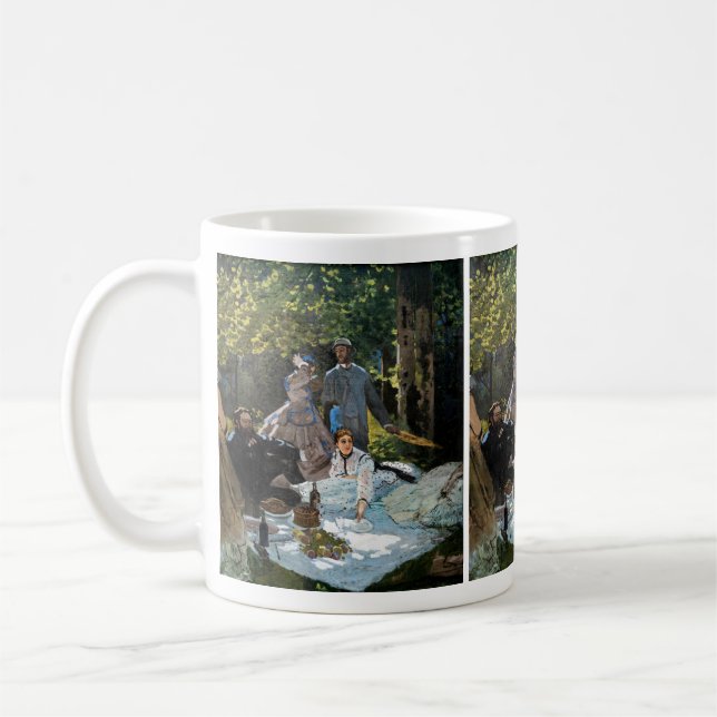 Claude Monet - Luncheon on the Grass, Right Panel Coffee Mug (Left)