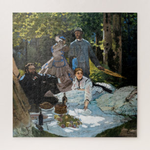 Claude Monet - Luncheon on the Grass, Right Panel Jigsaw Puzzle