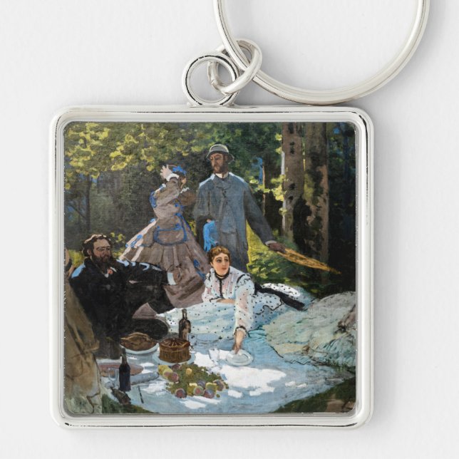 Claude Monet - Luncheon on the Grass, Right Panel Keychain (Front)