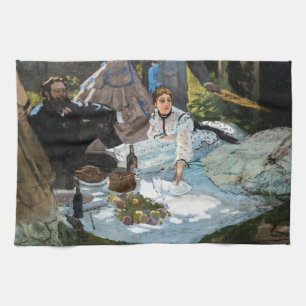 Claude Monet - Luncheon on the Grass, Right Panel Kitchen Towel