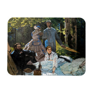 Claude Monet - Luncheon on the Grass, Right Panel Magnet