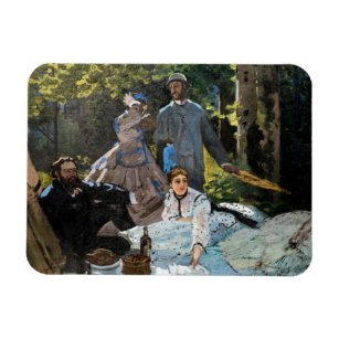 Claude Monet - Luncheon on the Grass, Right Panel Magnet