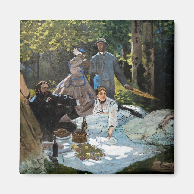 Claude Monet - Luncheon on the Grass, Right Panel Magnet (Front)