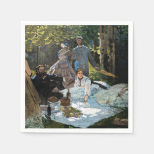 Claude Monet - Luncheon on the Grass, Right Panel Napkin