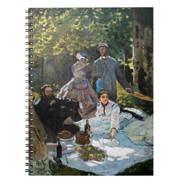Claude Monet - Luncheon on the Grass, Right Panel Notebook (Front)