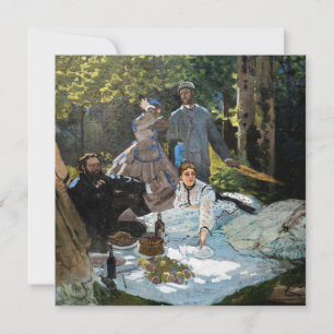 Claude Monet - Luncheon on the Grass, Right Panel Thank You Card