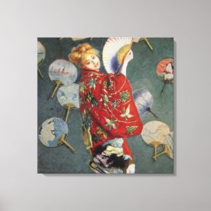 Claude Monet- Madame Monet Wearing A Kimono Canvas Print