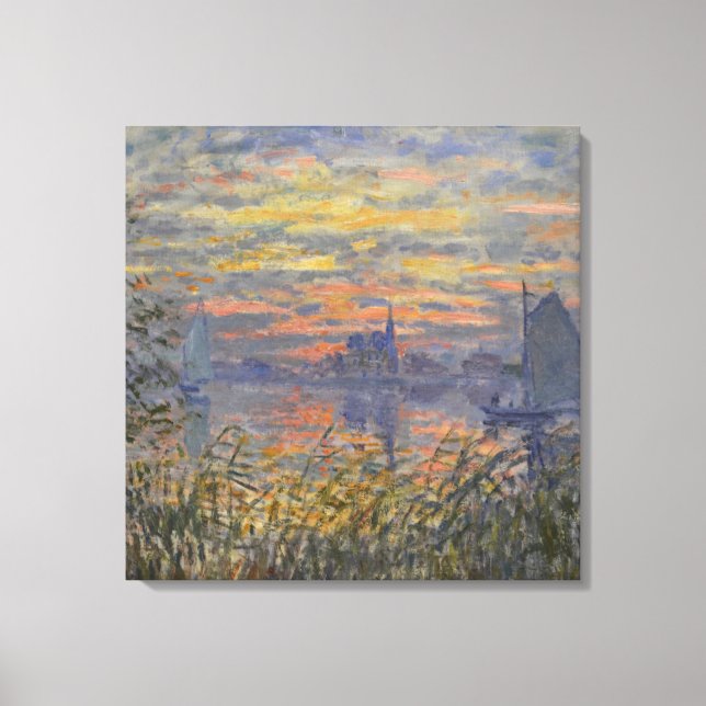 Claude Monet- Marine View With A Sunset Canvas Pri (Front)