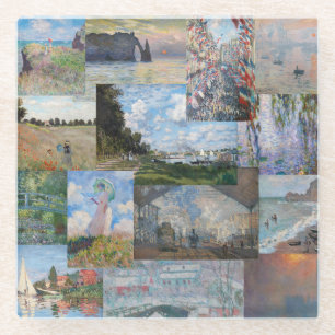 Claude Monet - Masterpieces Patchwork Glass Coaster