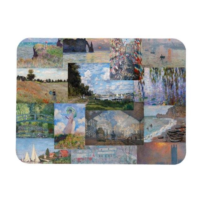 Claude Monet - Masterpieces Patchwork Magnet (Horizontal)