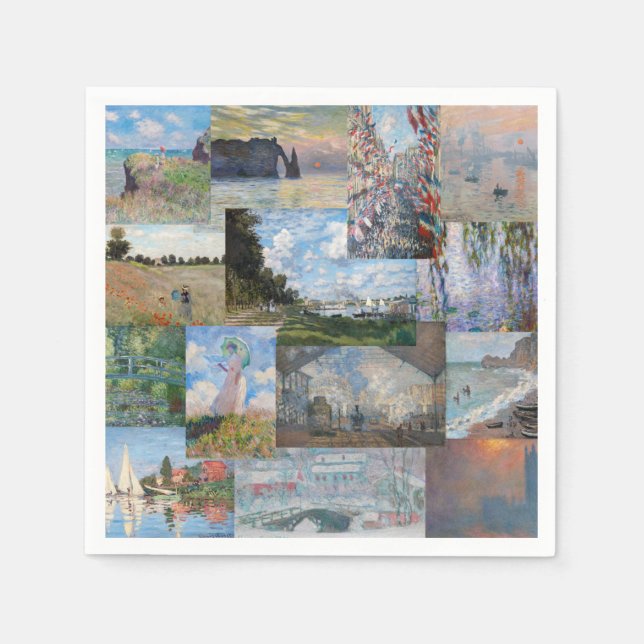 Claude Monet - Masterpieces Patchwork Napkin (Front)