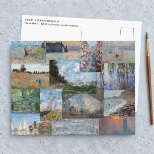 Claude Monet - Masterpieces Patchwork Postcard