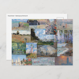 Claude Monet - Masterpieces Patchwork Postcard