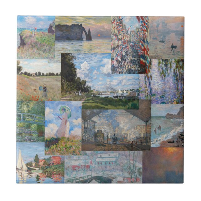 Claude Monet - Masterpieces Patchwork Tile (Front)